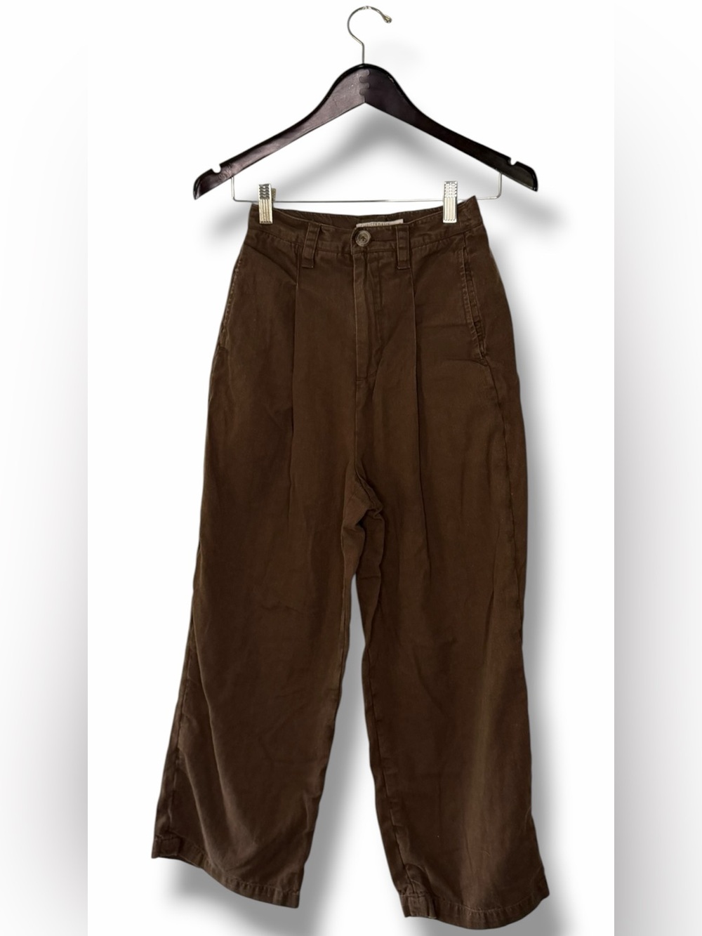 Christy Dawn Coffee Brown The Lee Trouser Wide Leg Pant Minimal Cottagecore Sz 0 - Picture 4 of 14